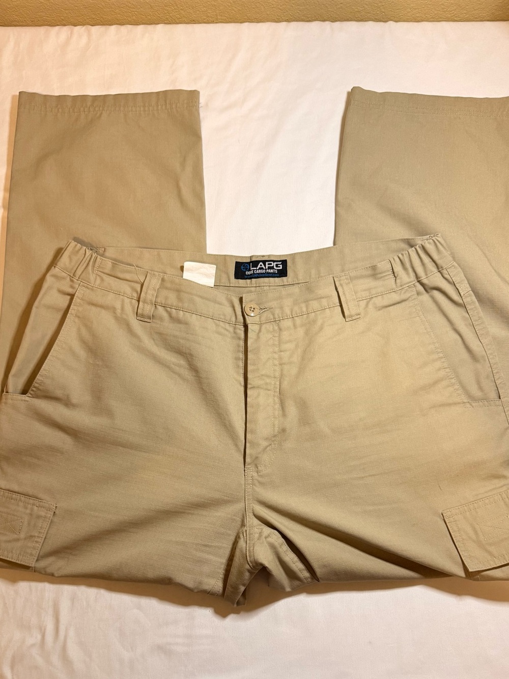 APG Men's Khaki Cargo Pants - Classic Fit